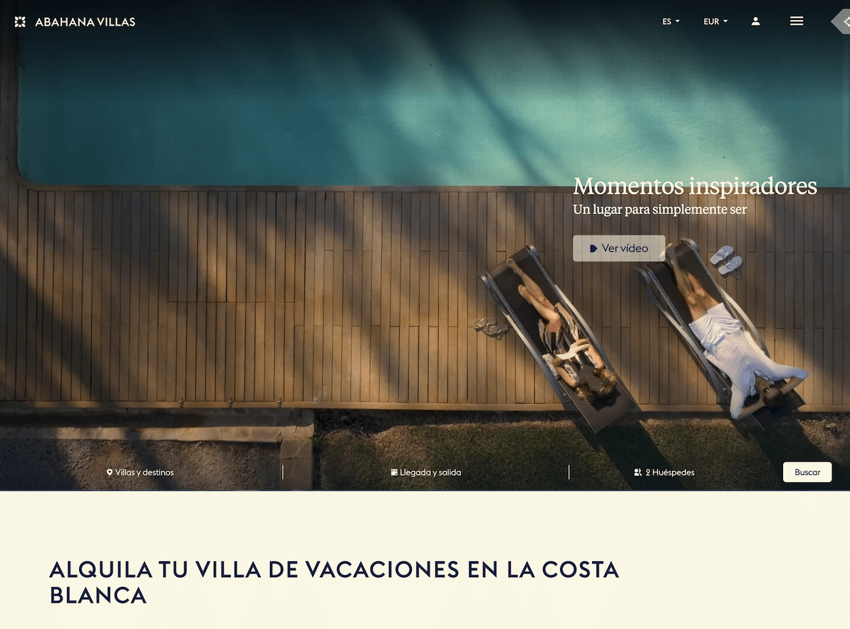 Web líder de alquiler vacacional en la Costa Blanca